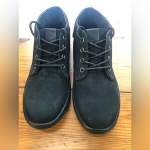 Floyd black leather high top shoes